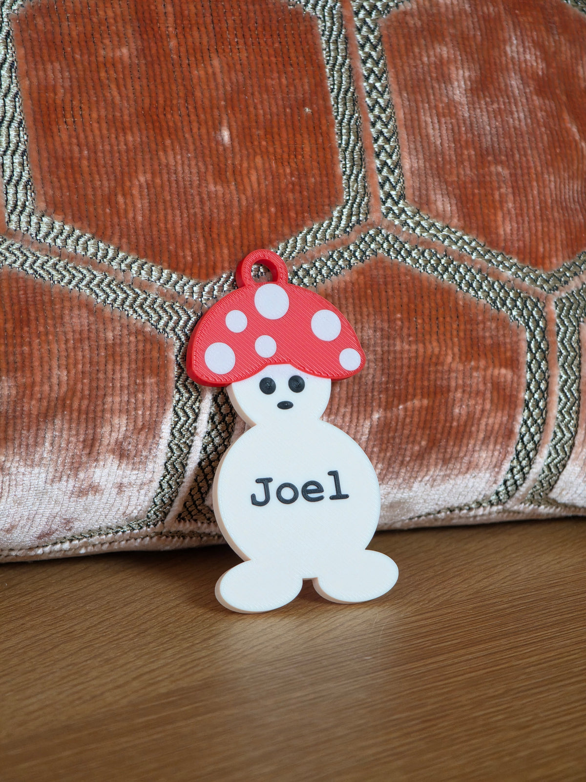 Momo der Pilz (3D-Anhänger) - personalisierbar