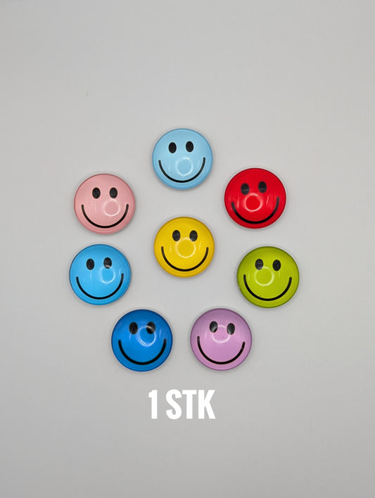 Bunte Smiley Kühlschrankmagnete, Farbe zufällig, 2.5 x 2.5cm (2stk)