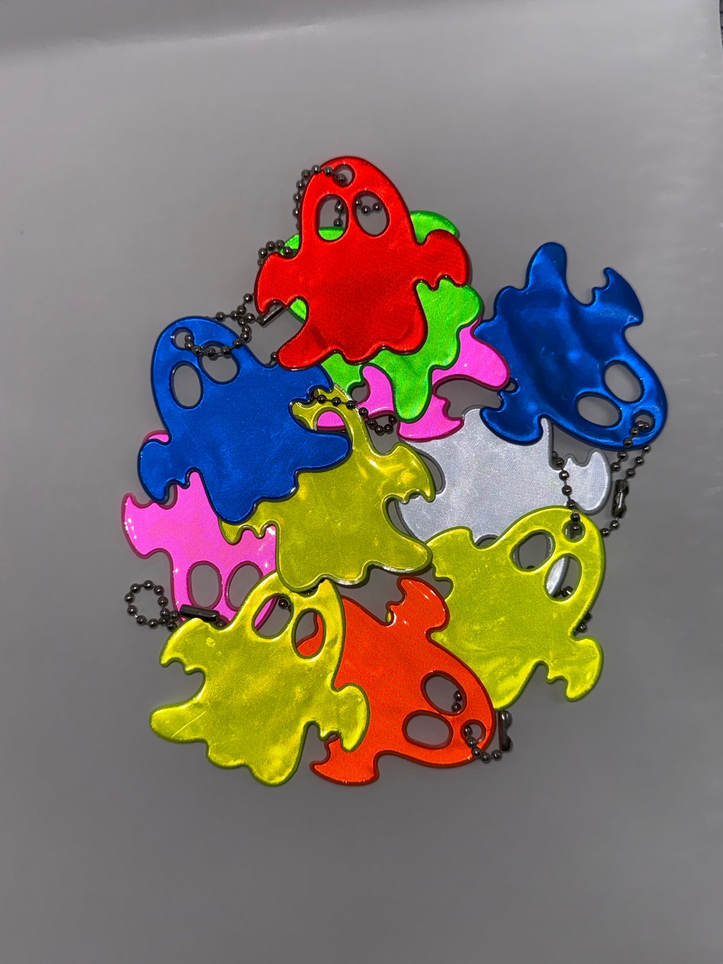 Reflektierender Geist-Anhänger im 5er Set, 5.7cm x 5.8cm