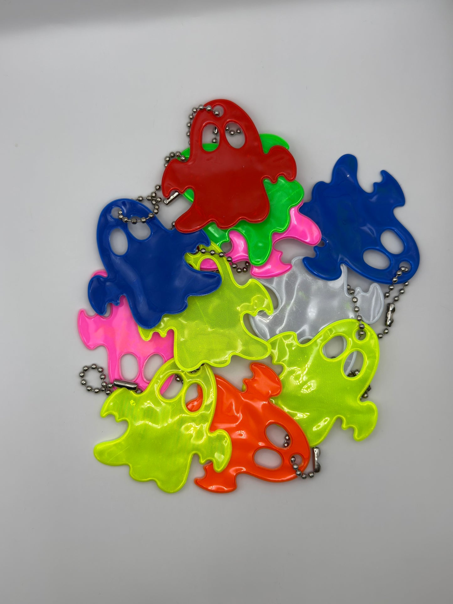 Reflektierender Geist-Anhänger im 5er Set, 5.7cm x 5.8cm