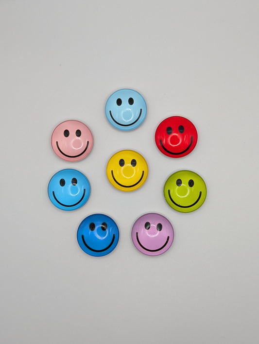 Bunte Smiley Kühlschrankmagnete, Farbe zufällig, 2.5 x 2.5cm (2stk)