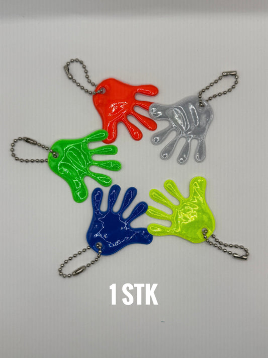 Reflektierende Hand-Anhänger, Farbe zufällig, 4.7cm x 4.7cm (1stk)