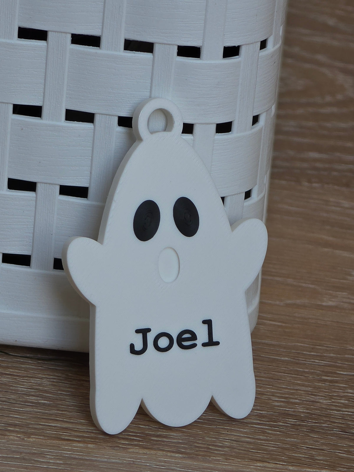 Boo der Geist (3D-Anhänger) - personalisierbar