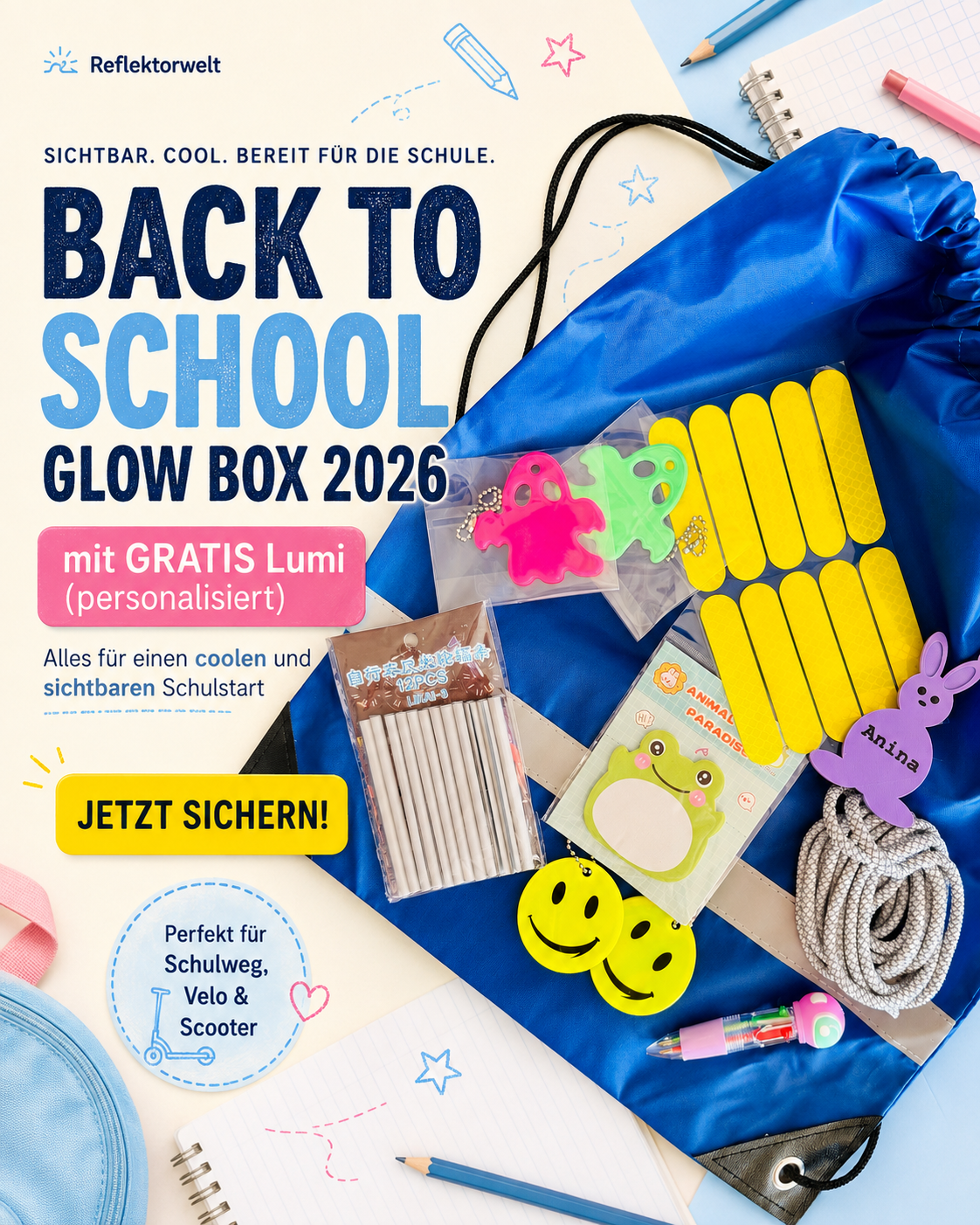 Back to School Glow Box 2026 - mit GRATIS Lumi (personalisiert)