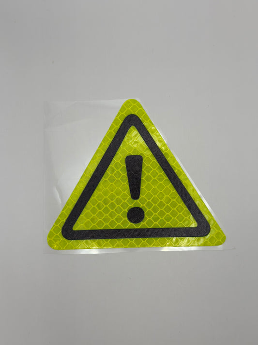 Reflektierender Blitz Aufkleber, leuchtgelb, 11cm x 9.5cm (1stk)