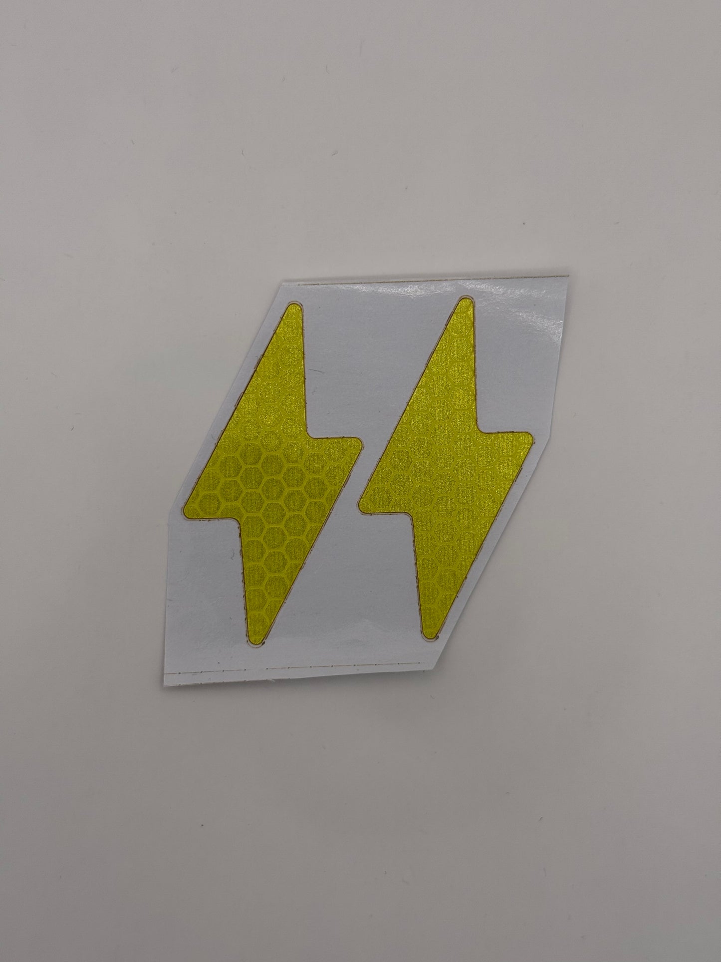Reflektierende Blitz-Aufkleber in gelb, 3.2cm x 6cm (2stk)