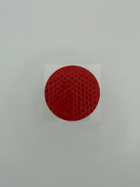 Runder Reflektor-Aufkleber, rot, 5x5cm (1stk)