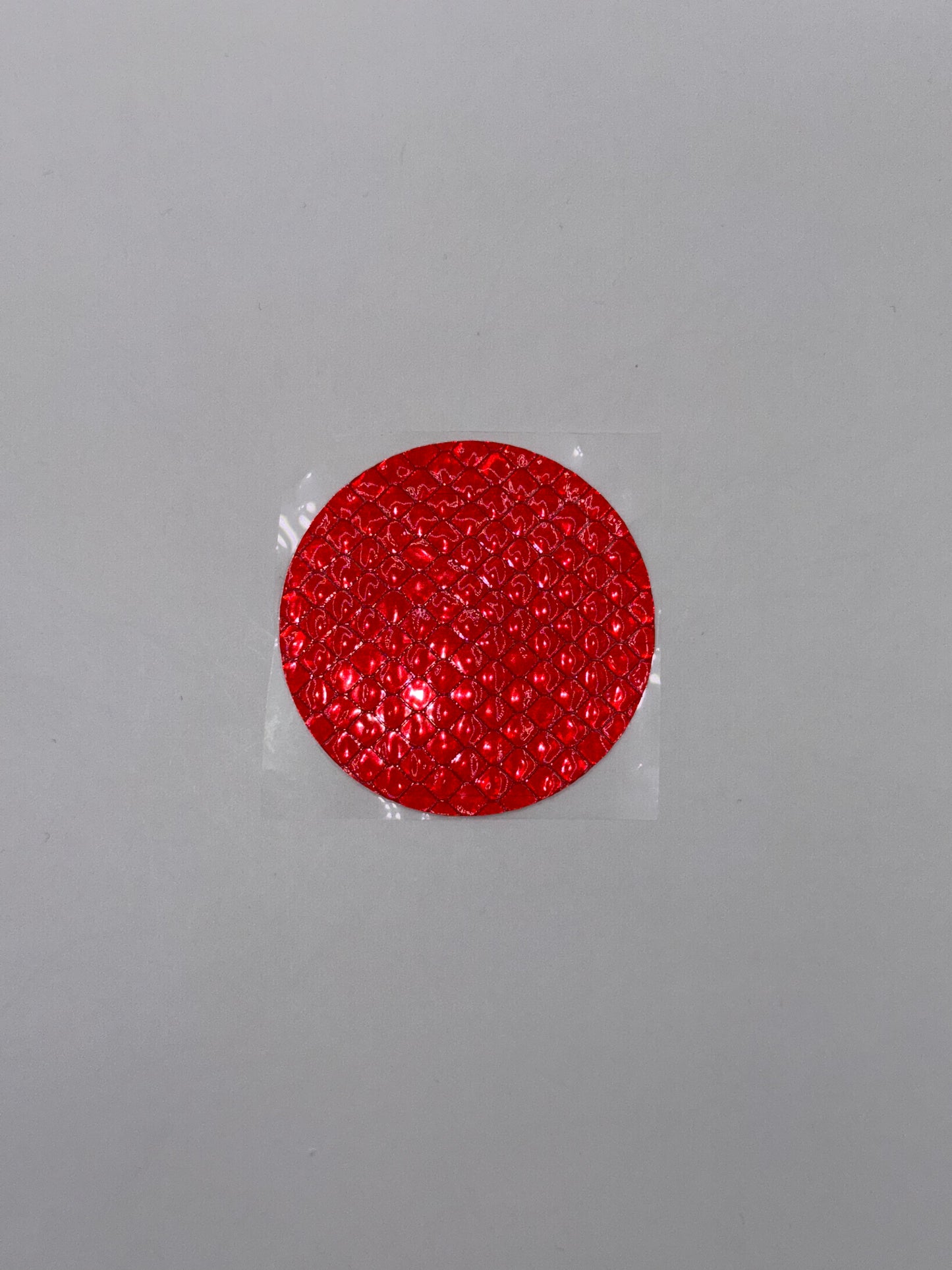 Runder Reflektor-Aufkleber, rot, 5x5cm (1stk)