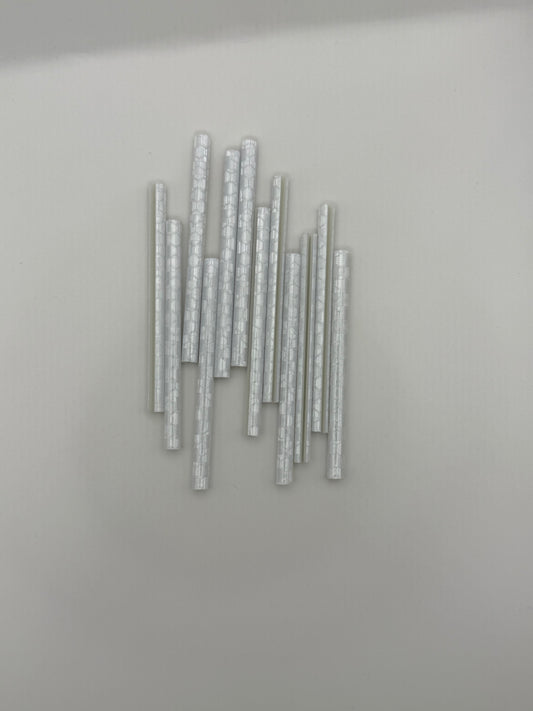 Speichenreflektoren für Fahrräder, silber, 7.5cm lang (12stk)