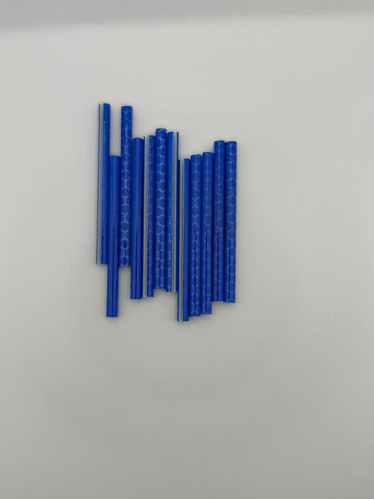 Speichenreflektoren für Fahrräder, blau, 7.5cm lang (12stk)