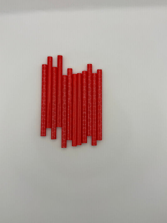 Speichenreflektoren für Fahrräder, rot, 7.5cm lang (12stk)