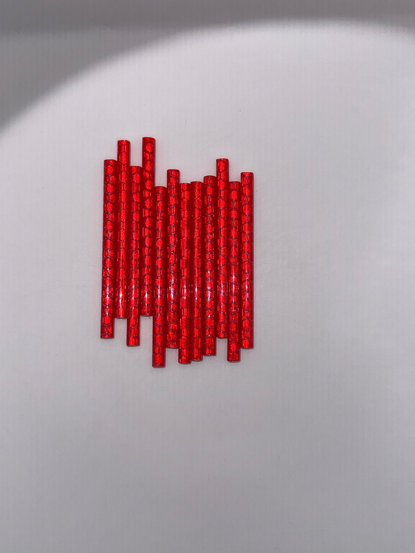 Speichenreflektoren für Fahrräder, rot, 7.5cm lang (12stk)