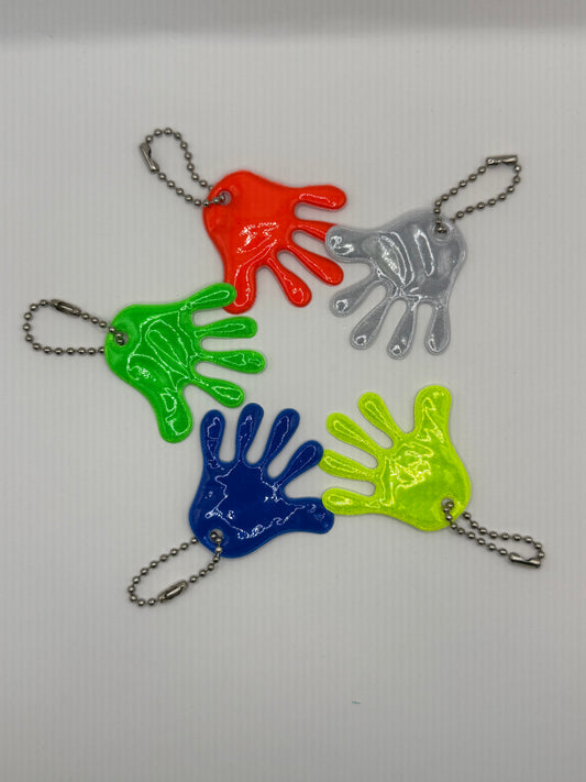 Reflektierende Hand-Anhänger, Farbe zufällig, 4.7cm x 4.7cm (1stk)