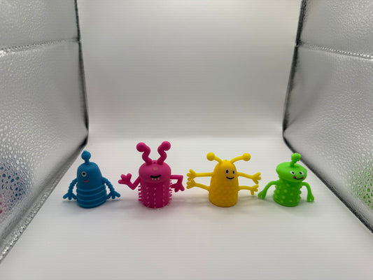 Gummi Fingerpuppen, ca 5x5cm (4stk)
