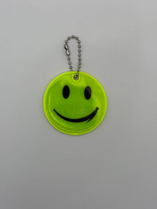 Lustiger, Reflektierender Smiley-Anhänger, 5cm x 5cm (1stk)