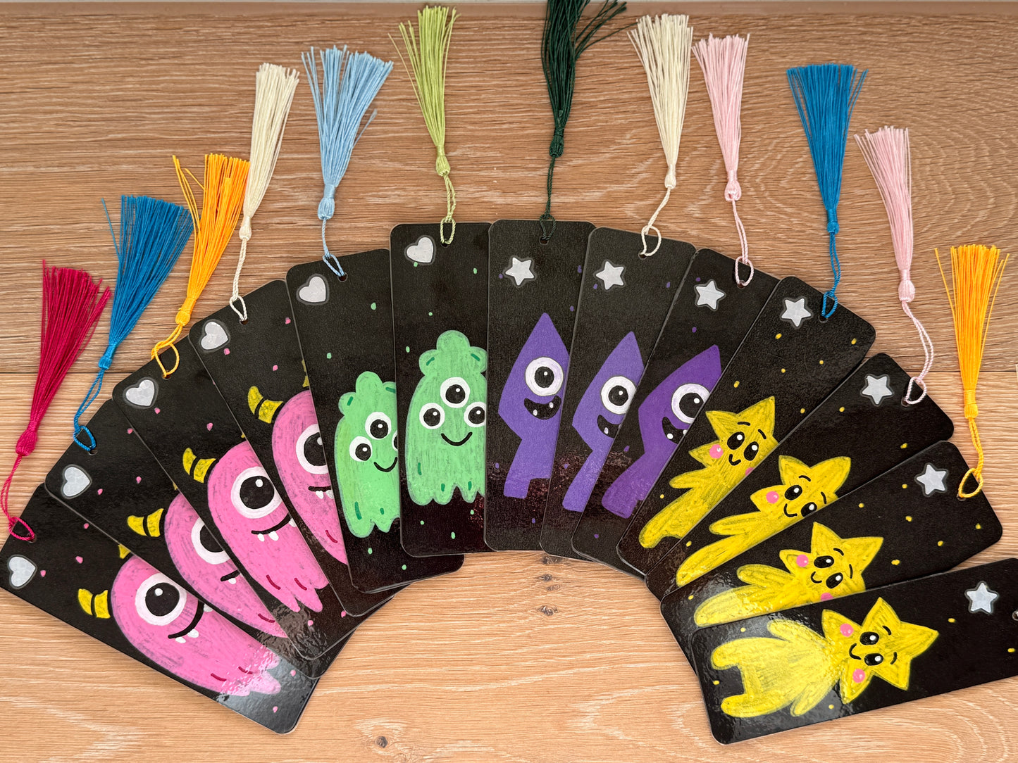 Reflektor-Lese-Monster (Lesezeichen), violette Rakete (Nr. 005)