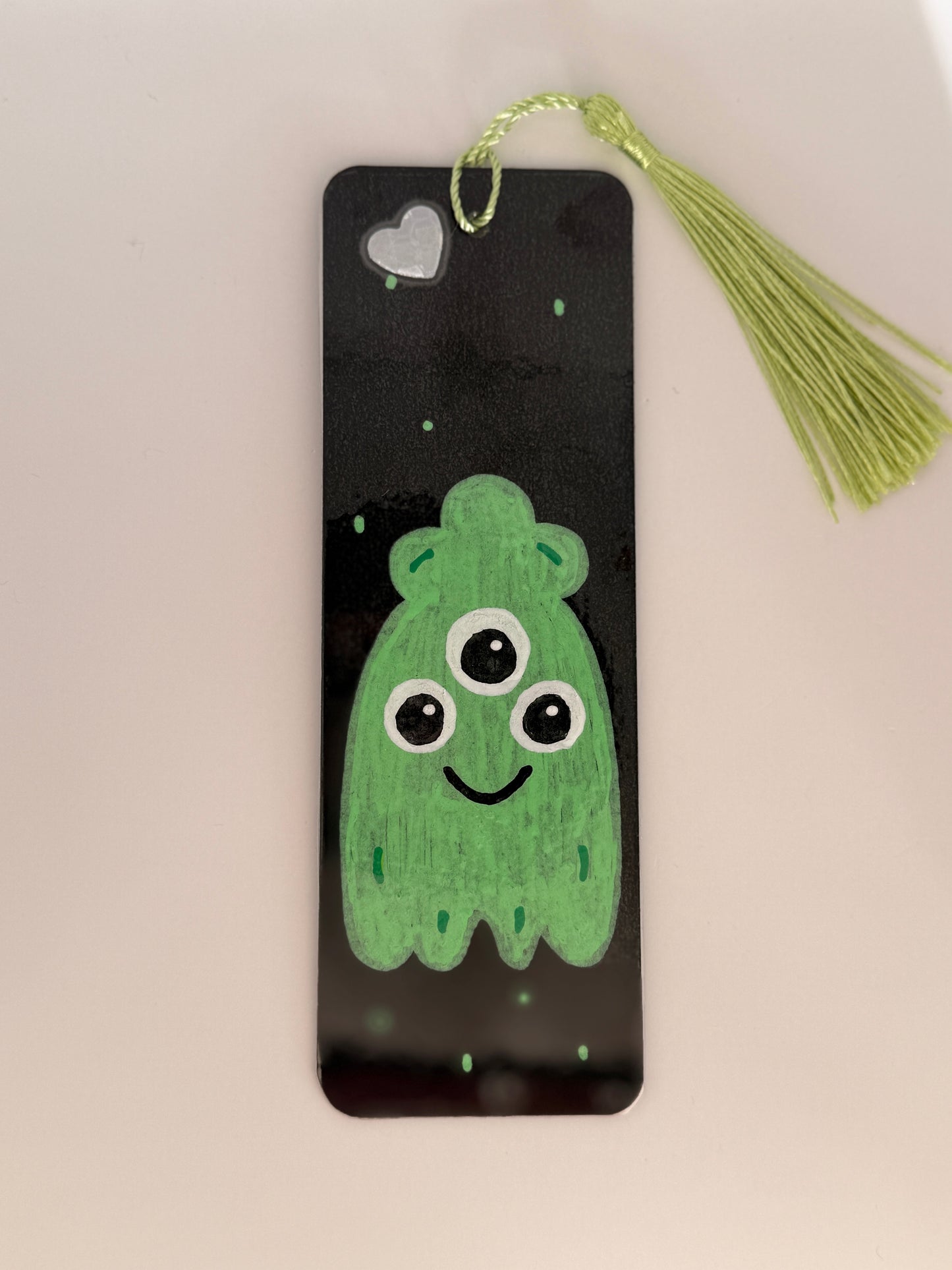 Reflektor-Lese-Monster (Lesezeichen), grün (Nr. 012)