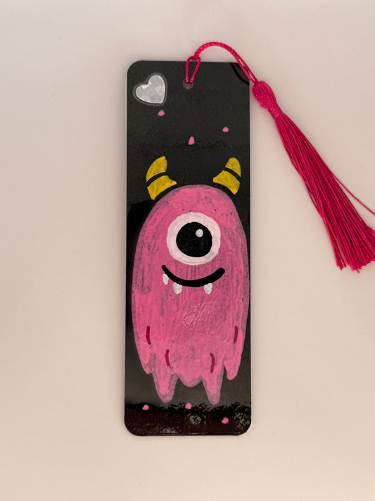 Reflektor-Lese-Monster (Lesezeichen), rosa (Nr. 014)