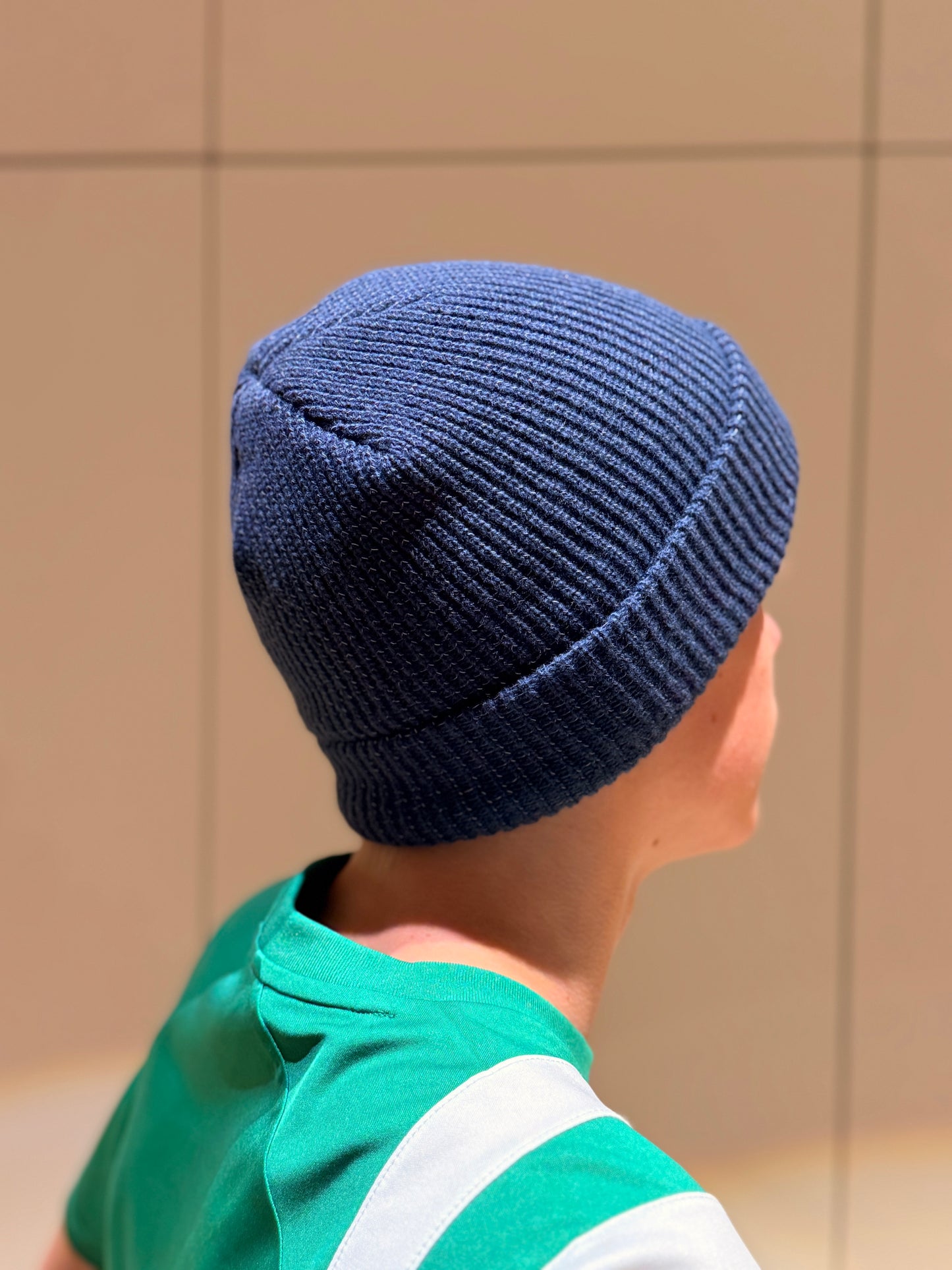 Reflektierende Mütze, dunkelblau (One-Size, 22 x 20cm, 1 Stk)