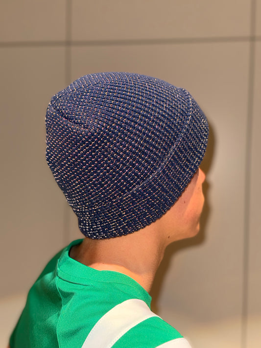 Reflektierende Mütze, dunkelblau (One-Size, 22 x 20cm, 1 Stk)