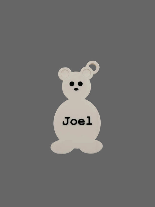 Yuki der Eisbär (3D-Anhänger) - personalisierbar